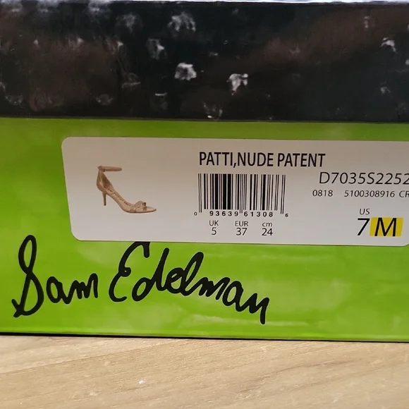 Sam Edelman PATTI, NUDE PATENT. NWOT IN BOX - Picture 5 of 8